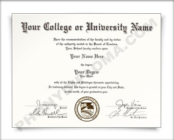 College & University Diplomas